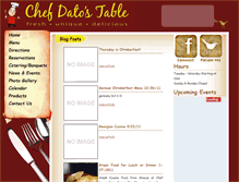 Tablet Screenshot of chefdato.com